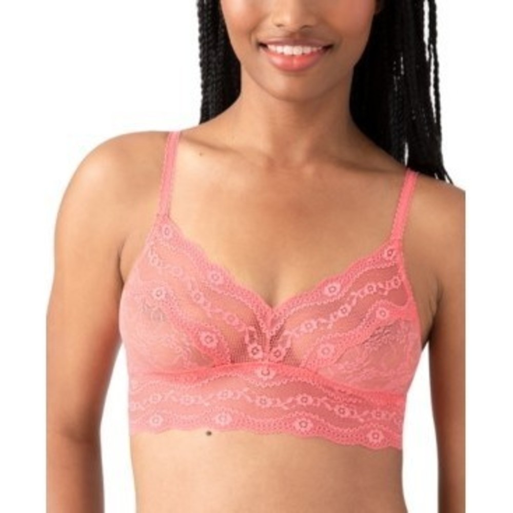 b.tempt'd Lace Kiss Bralette Super Pink Nylon/Spandex, S